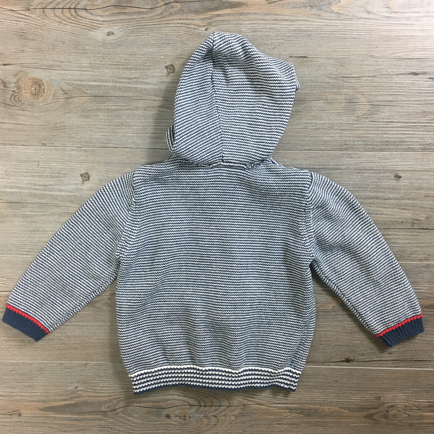 Multi  Striped Zip Up Hoodie, 12-18M
