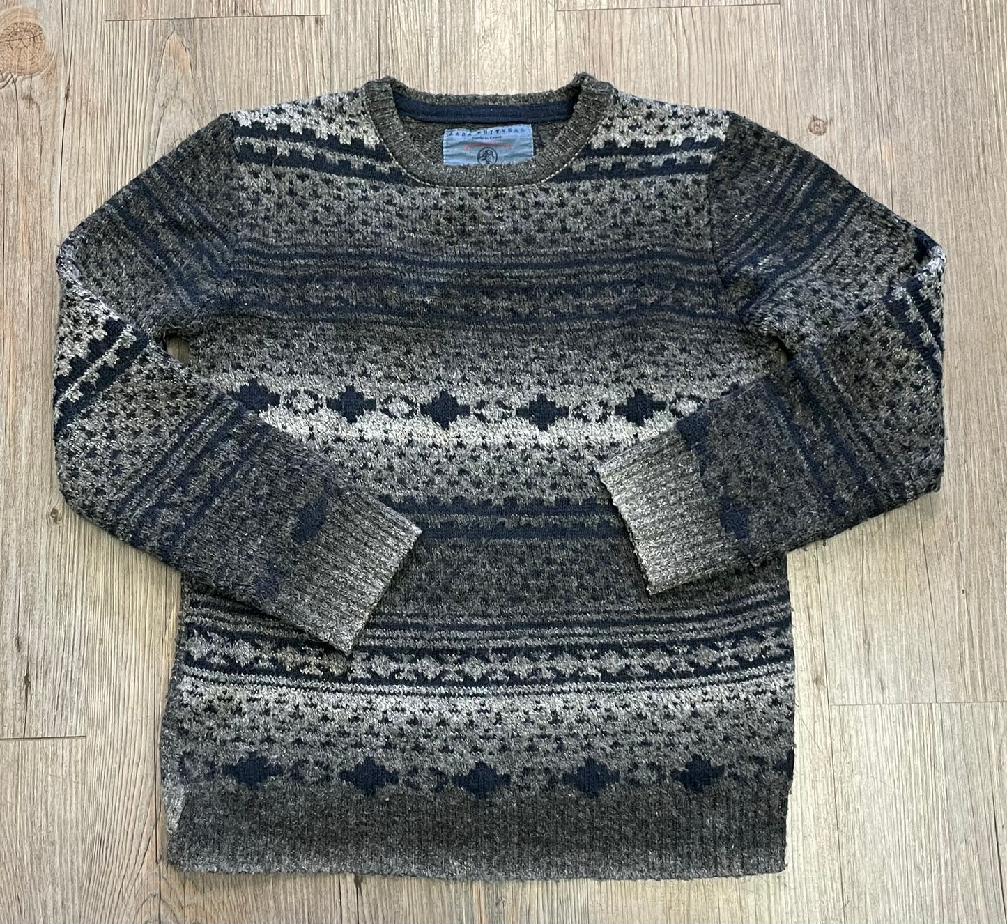 Grey  Zara Knit Sweater, 5-6Y