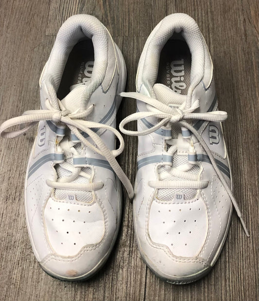 White  Wilson Tennis Shoes, 3Y