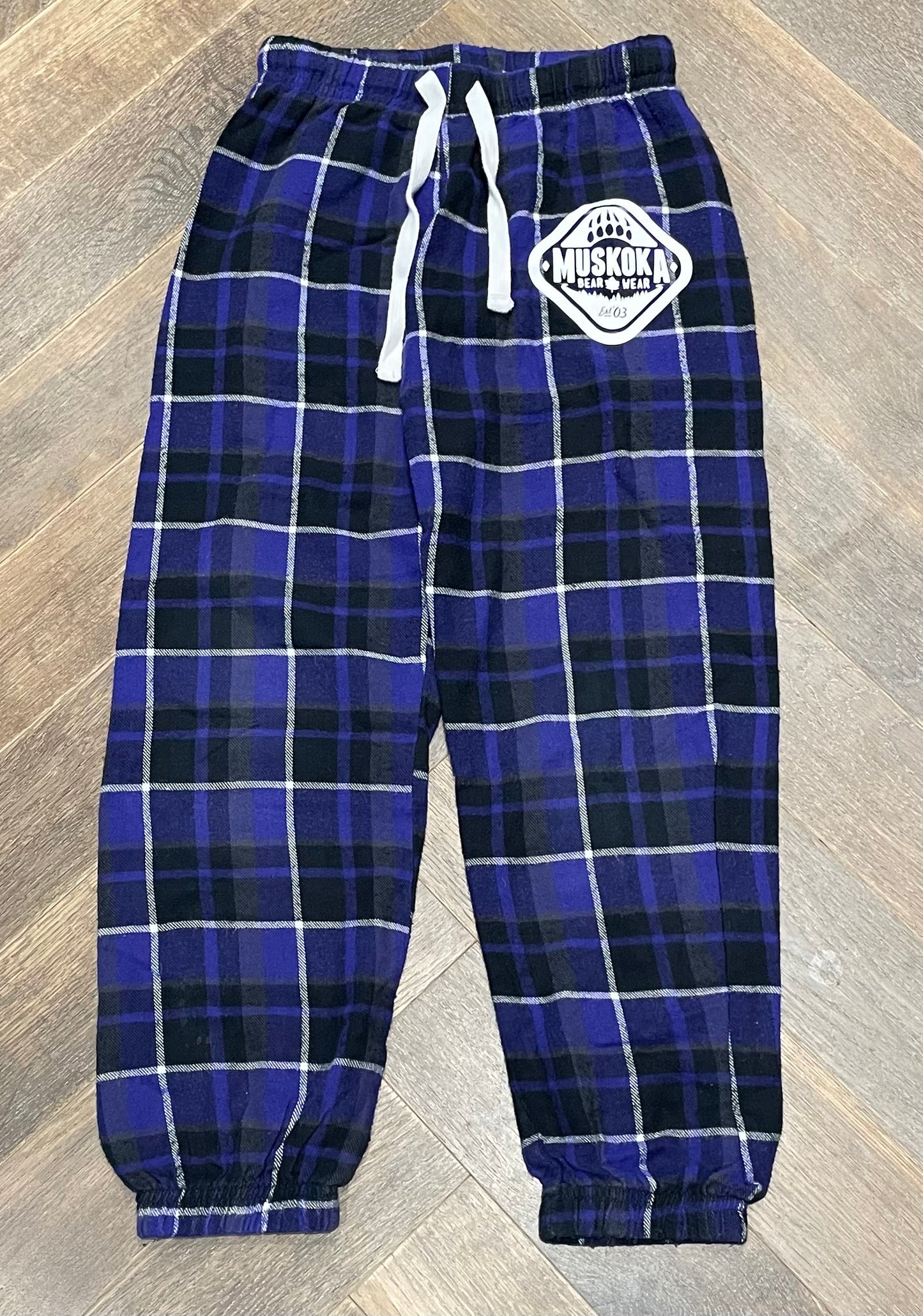 Purple  Muskoka Bear Comfy Pants, 6-8Y