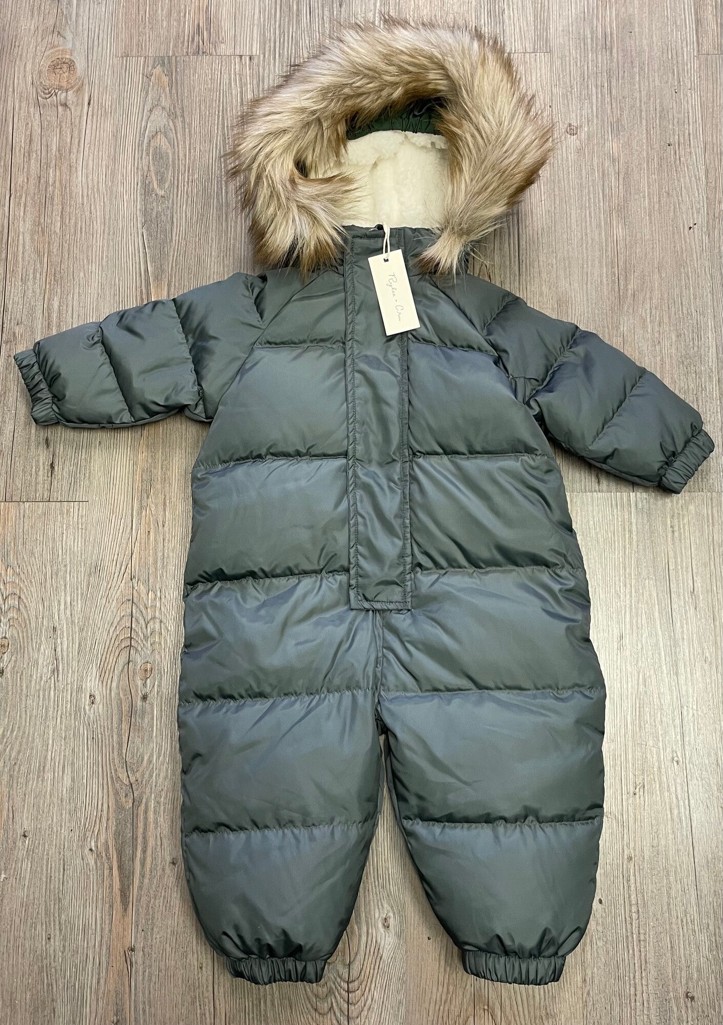 Green  Rylee+cru Snowsuit, 6-12M