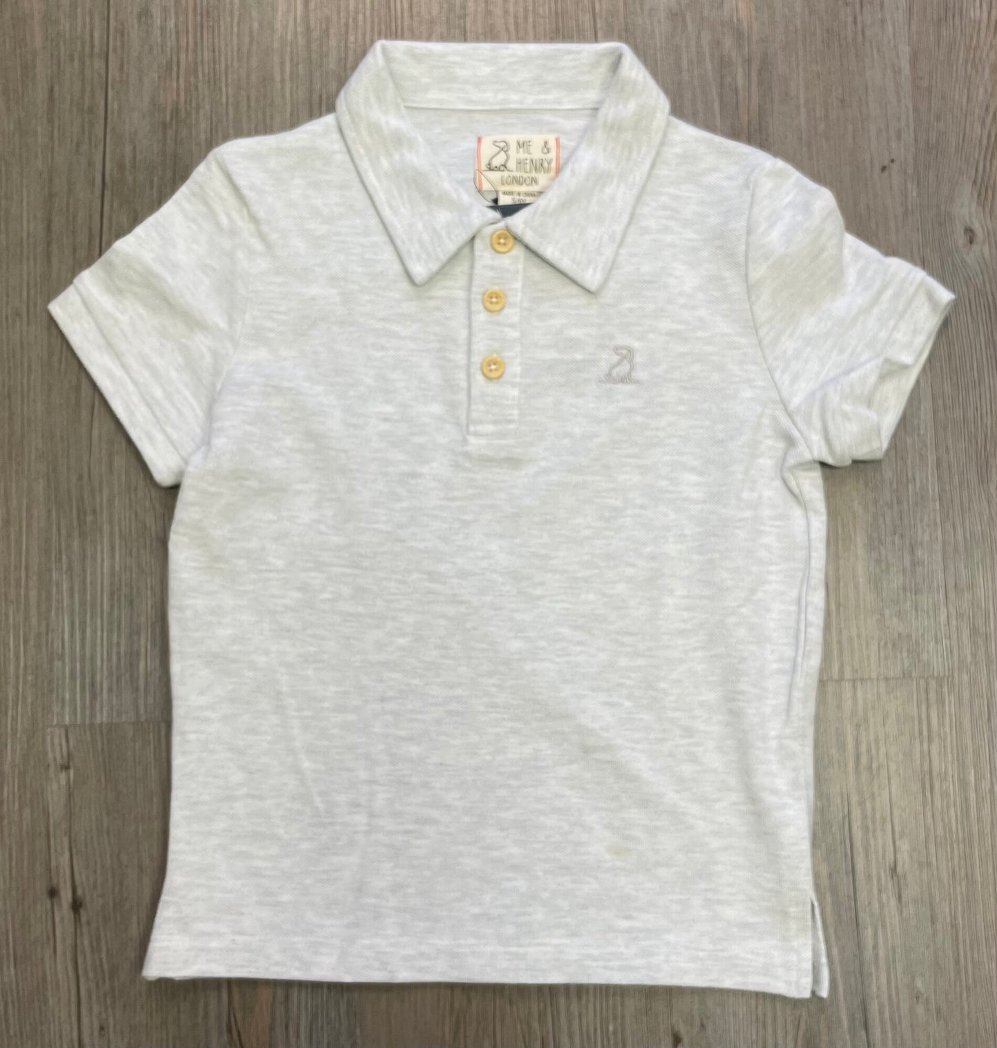 Grey  Me & Henry Polo SL, 5-6Y
