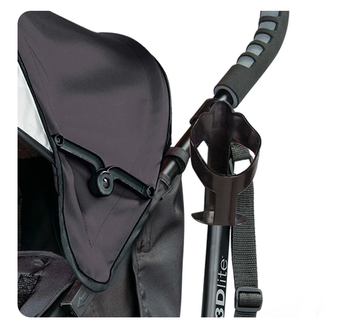 Jet Blac  3D Lite Convenience Strol, Max 50lbs