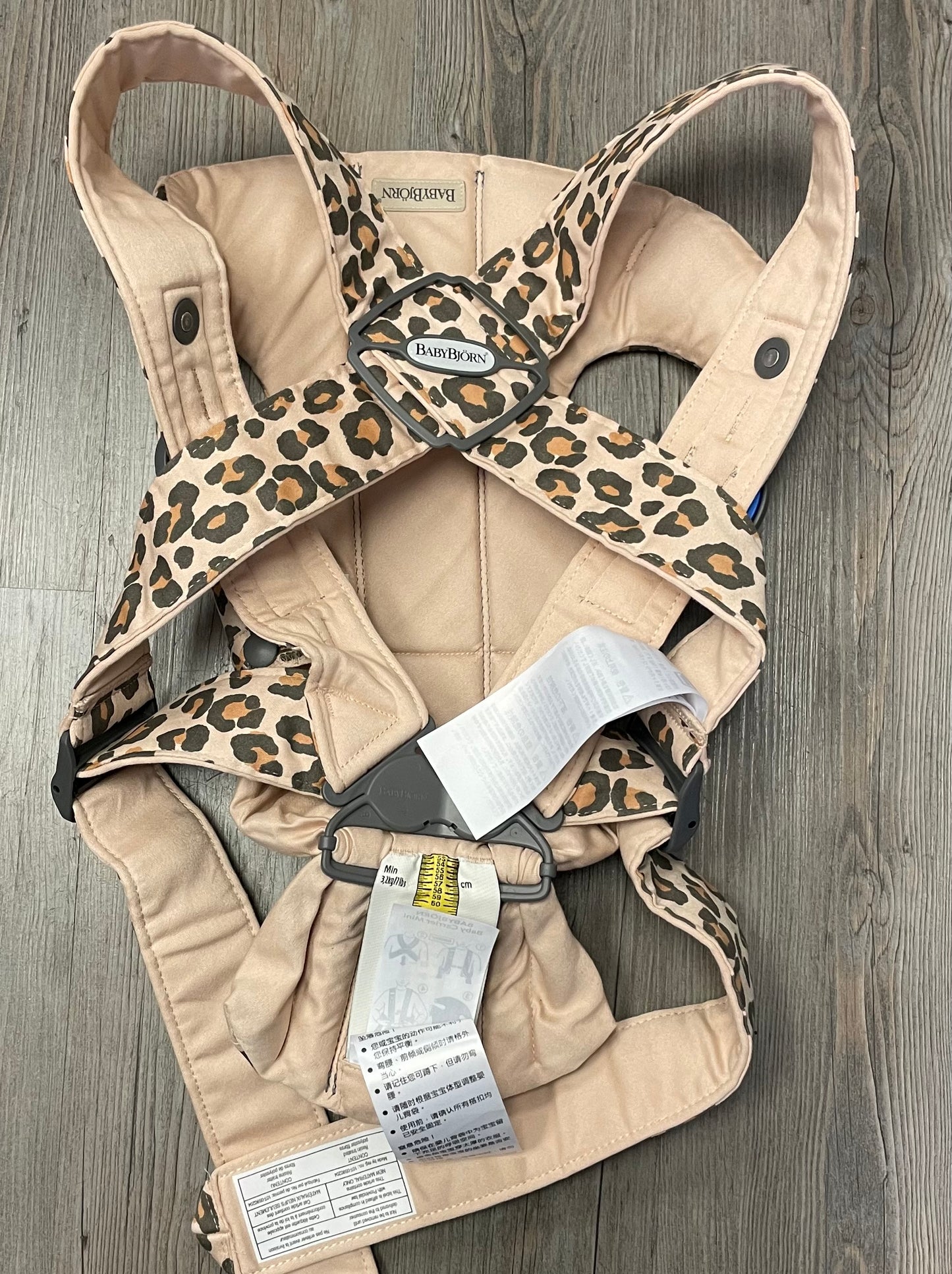 Leopard  Baby Bjorn Carrier Mini, Pre-owned