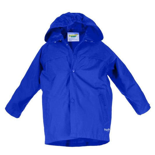 Blue  Splashy Rain Jacket, 5-6Y