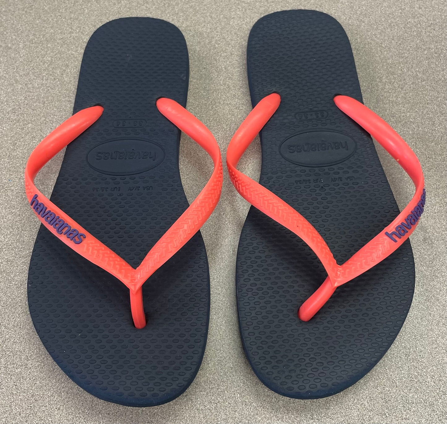 Navy/cor  Havaianas Flip Flop, 3-4Y