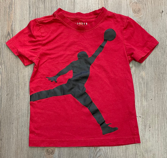 Red  Jordan Tee, 5-6Y