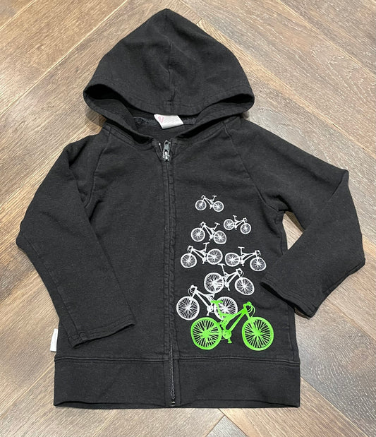 Black  Milkshaxs Zip Hoodie, 18-24M