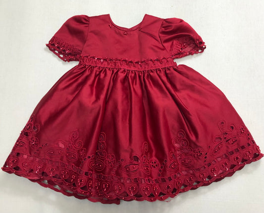 Red  Tots Fifth Avenue Dress, 18-24M
