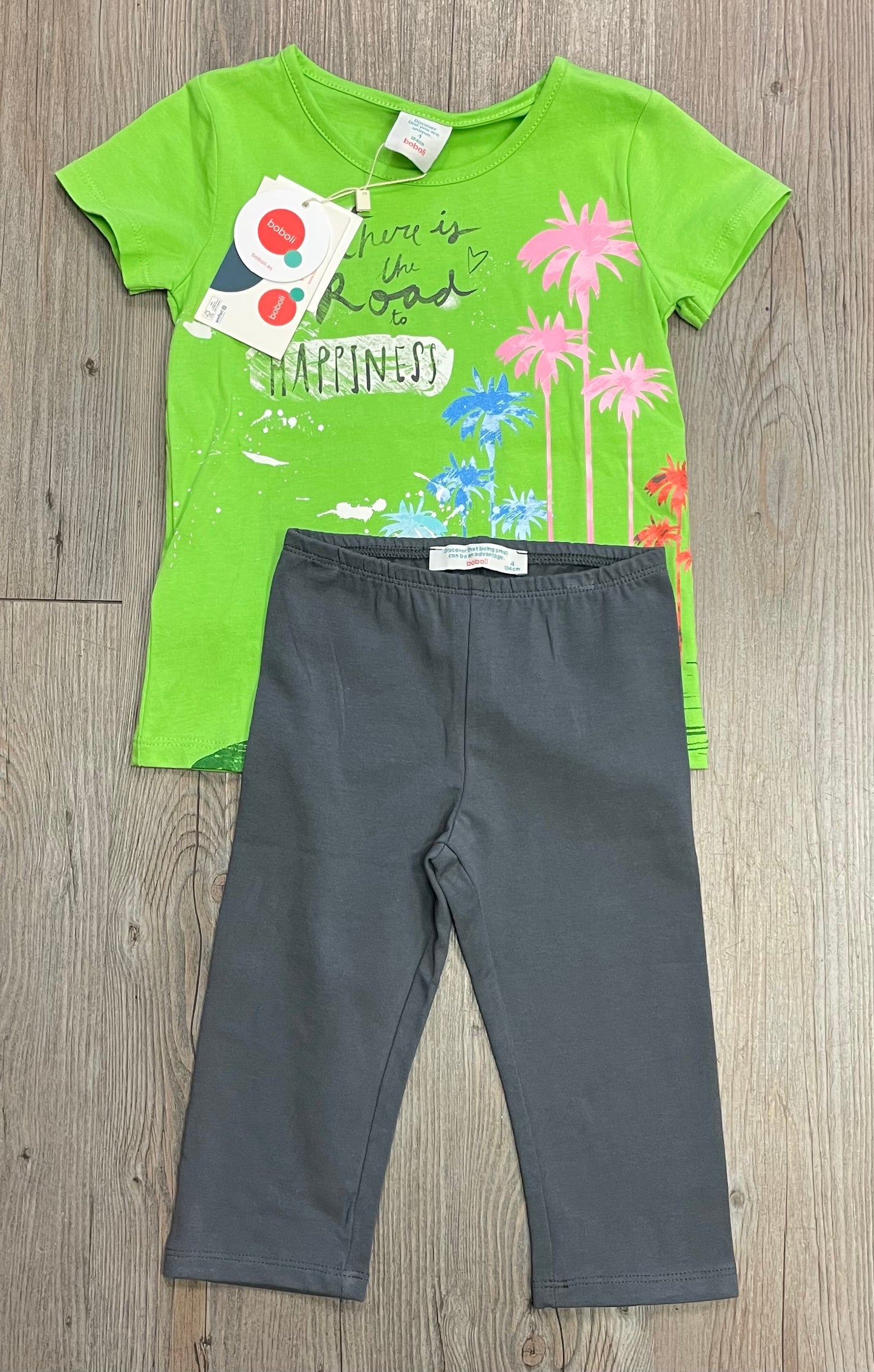 Lime/gre  Boboli Clothing Set, 4Y