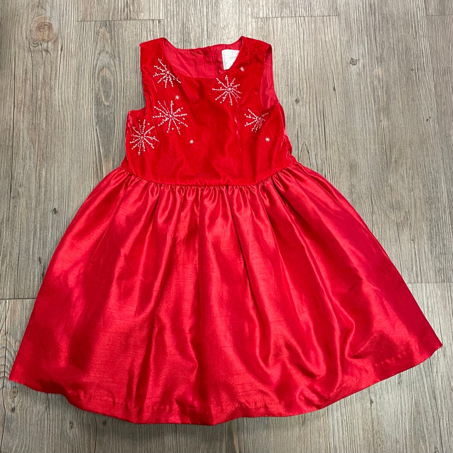 Red  Gymboree Velour Dress, 4Y