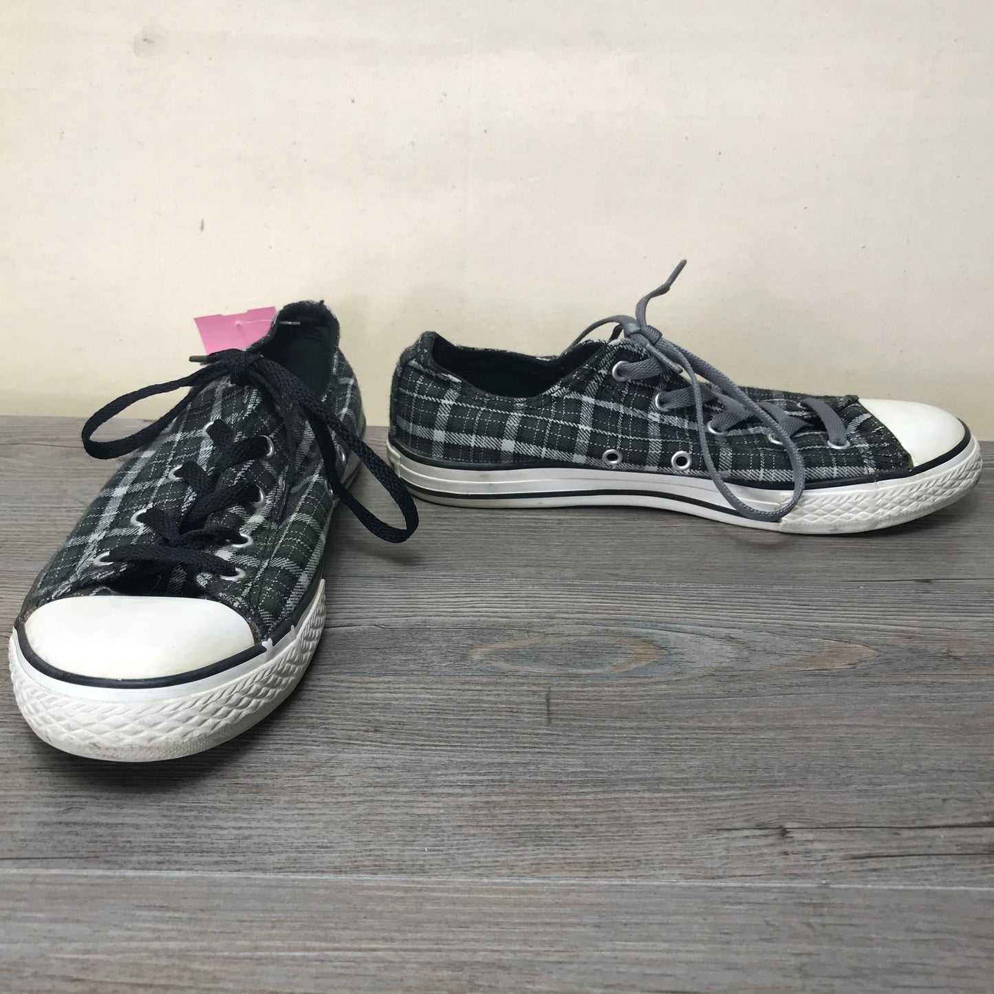 Plaid  Converse Lace Up Sneaker, 5Y