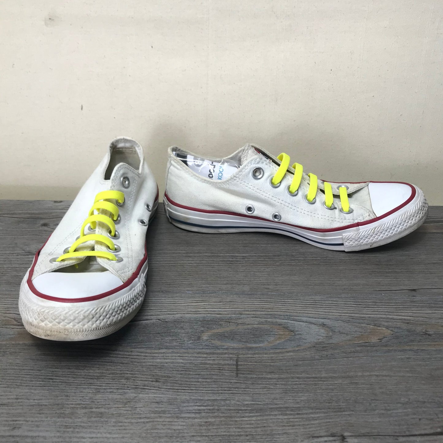 White  Converse Shoes, 7Y