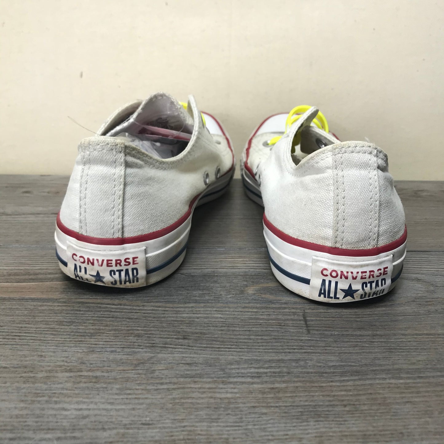 White  Converse Shoes, 7Y