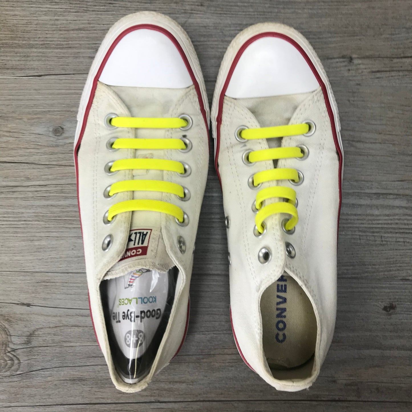 White  Converse Shoes, 7Y