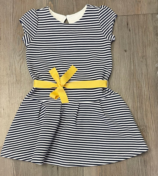 Navy /wh  Gymboree Dress, 6Y