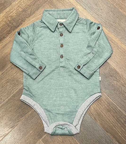 Green  Me & Henry Onesie Top, 9-12M