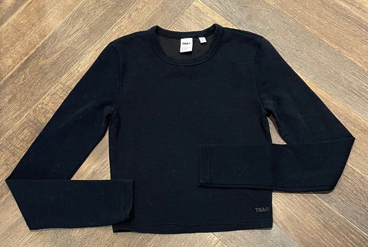 Black  TNA Sochill Crew LS Tee, XS