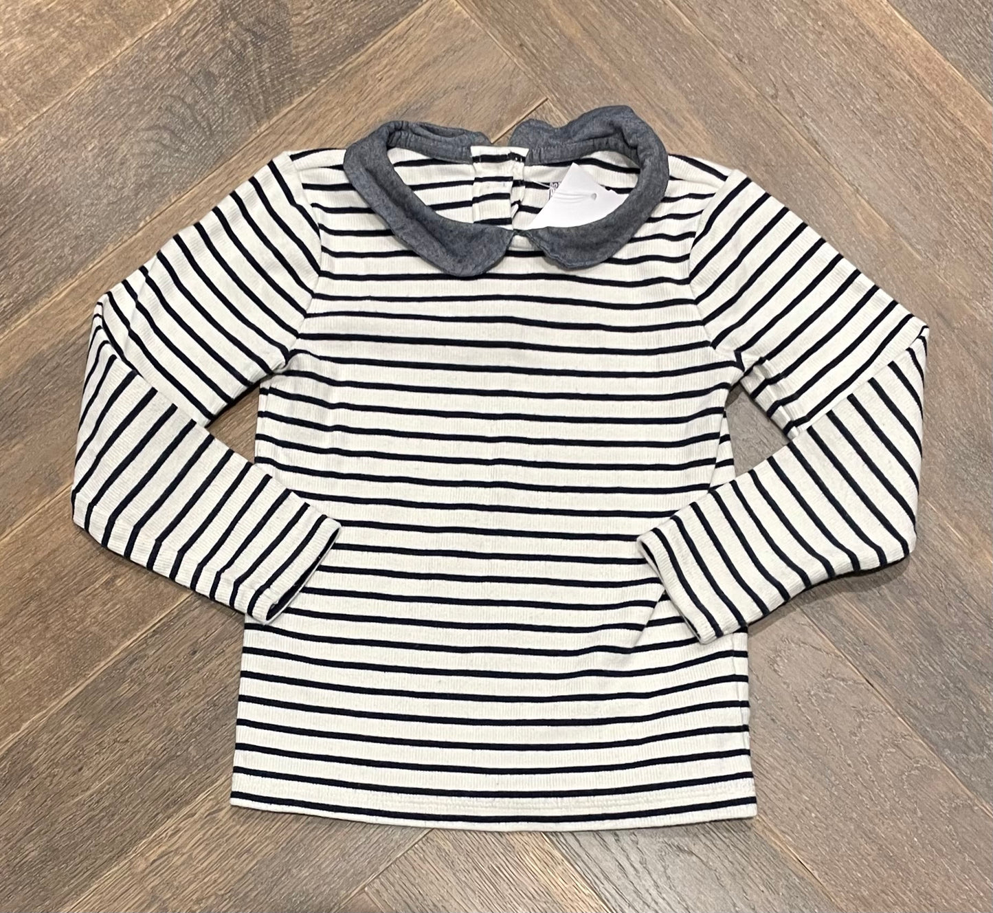 White/na  Gap LS Tee, 4Y