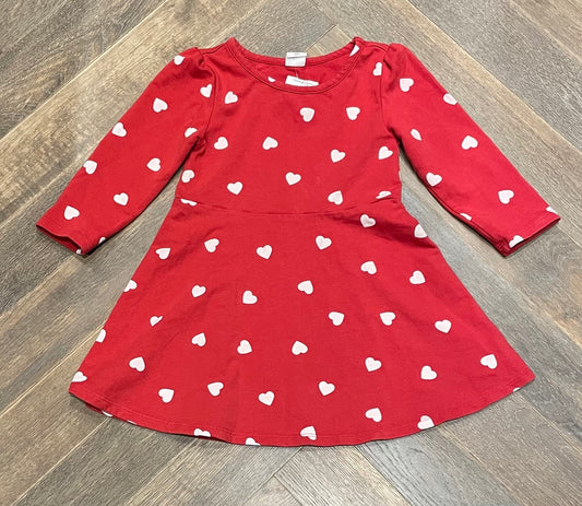 Red  Gap LS Dress, 3Y