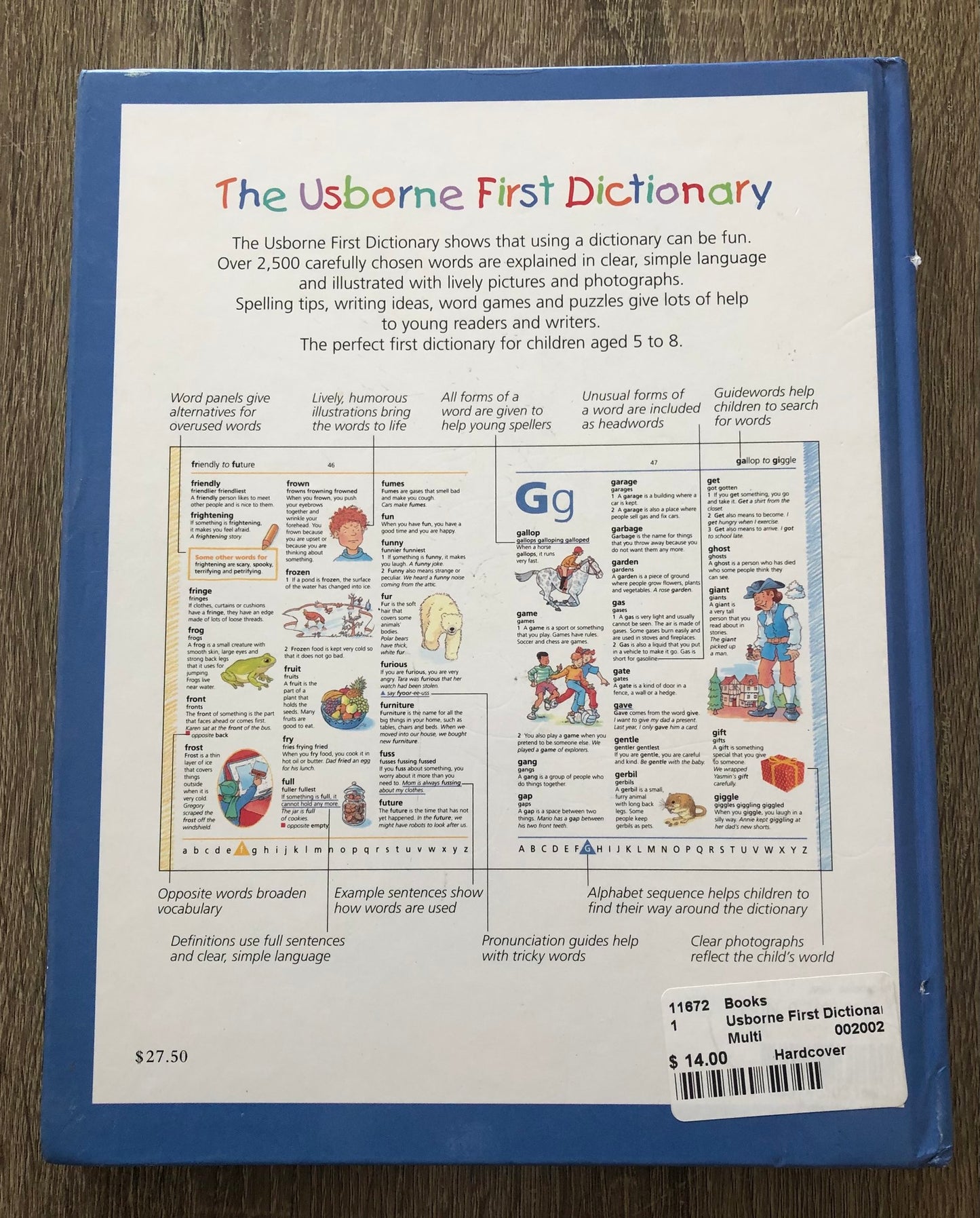 Multi  Usborne First Dictionary, Hardcover