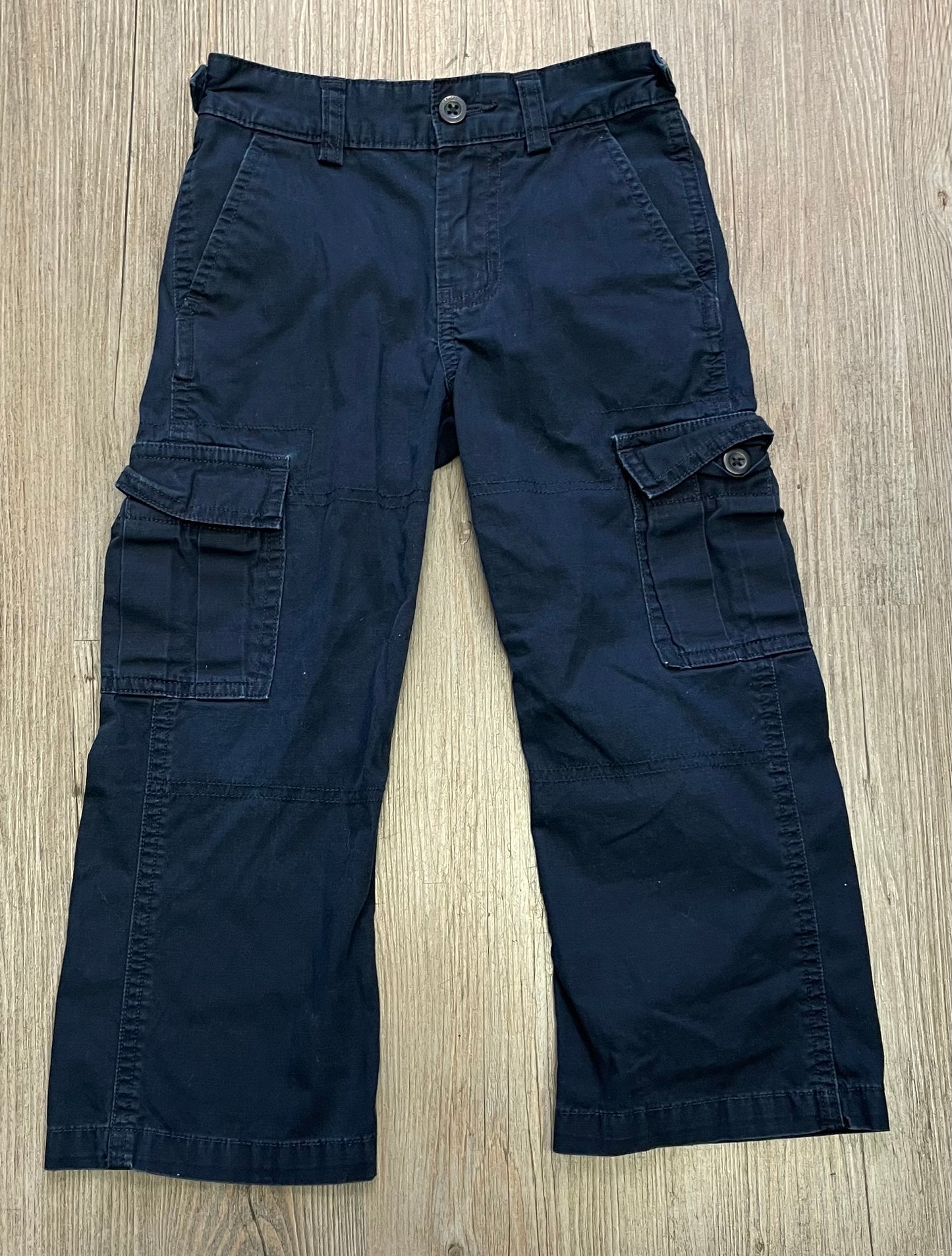 Navy  Polo Cargo Pants, 4Y