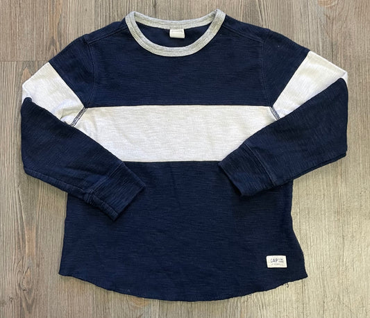 Blue/whi  Gap LS Tee, 5Y