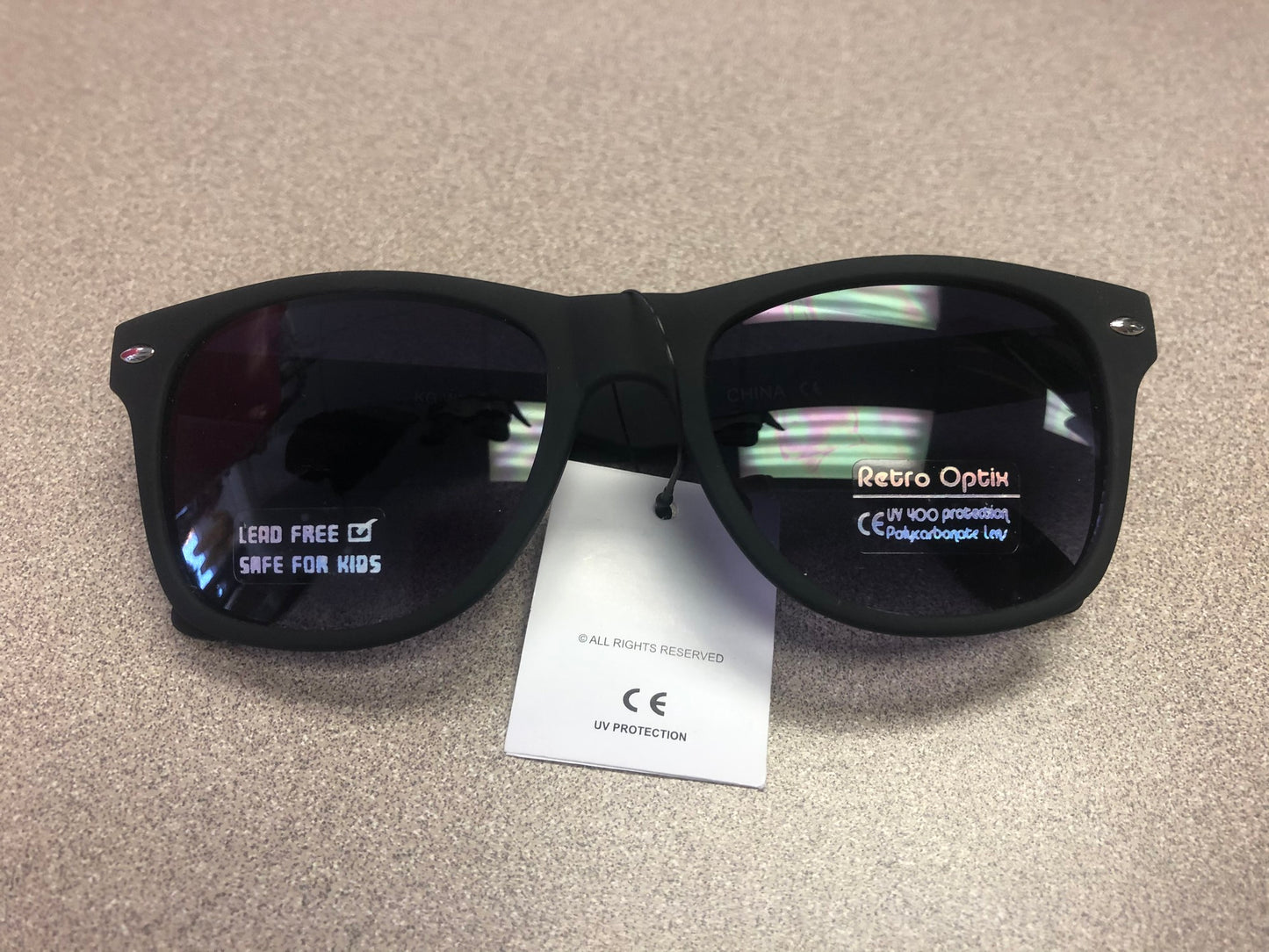 Black  Matte Sunglasses - NEW, 3-7 Years