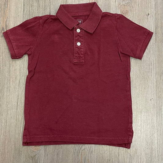 Maroon  Gap Polo, 4-5Y