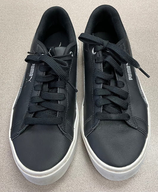Black  Puma Lace Up Shoes, 6.5Y
