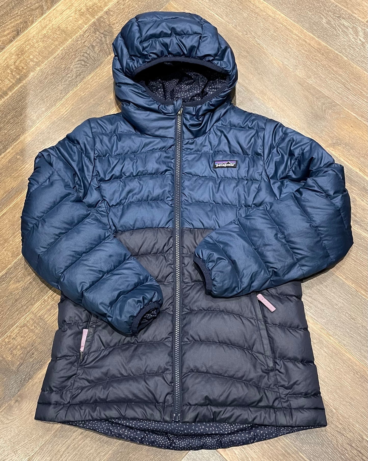 Navy  Patagonia Puffer Jacket, 12Y