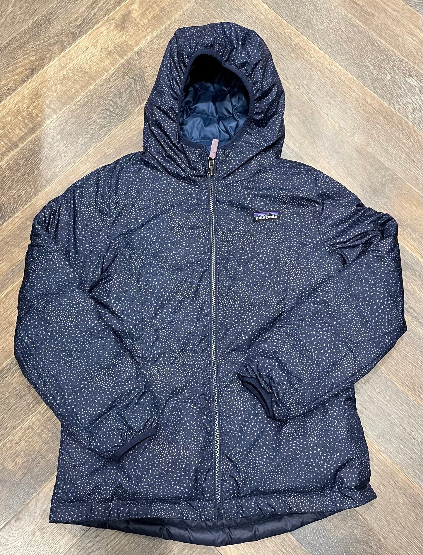 Navy  Patagonia Puffer Jacket, 12Y