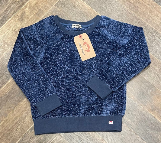 Blue  Appaman Velour Sweat Top, 6Y