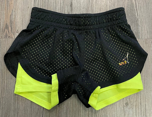 Blk/neon  Solo Shorts, 4-5Y