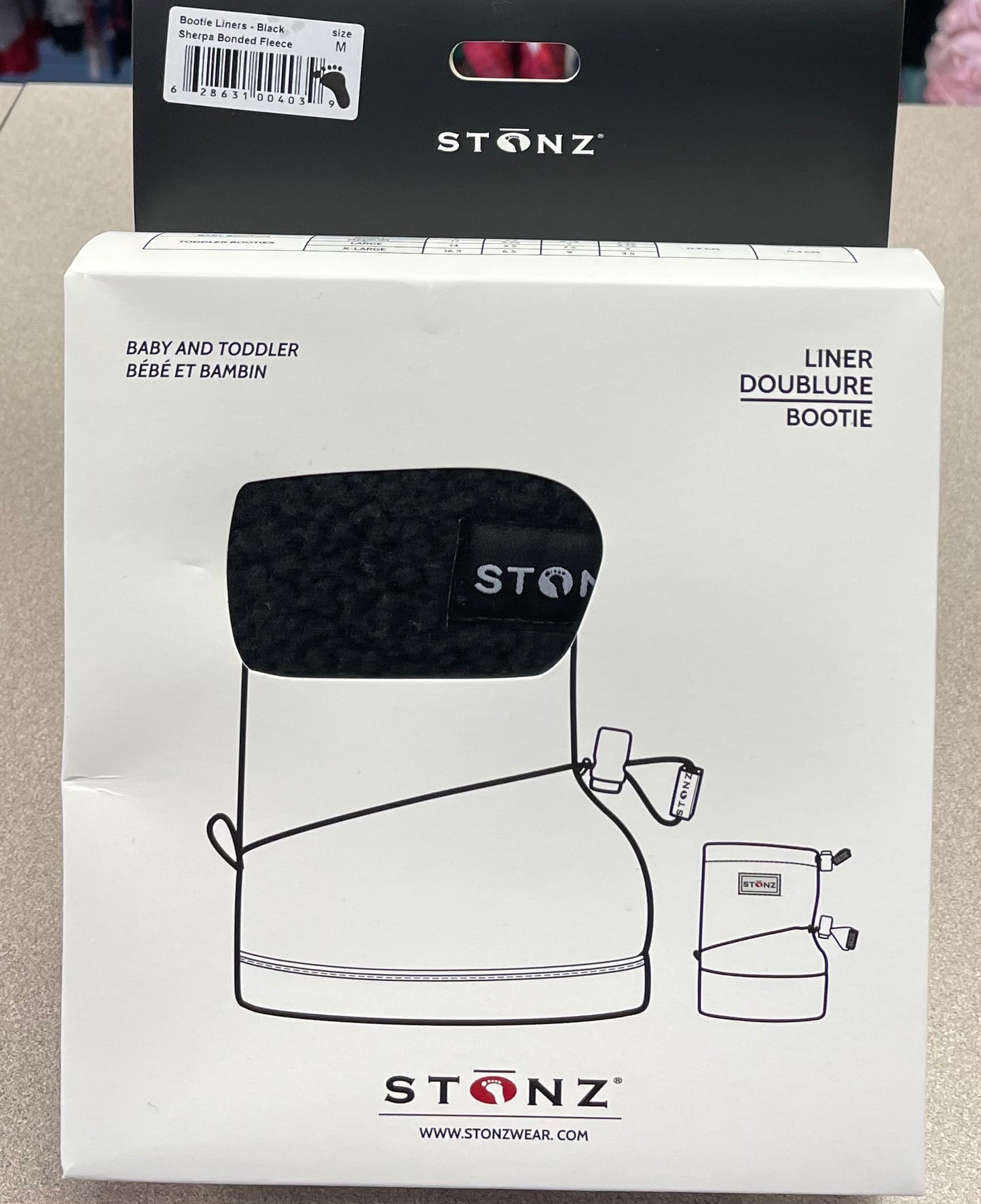 Black  Stonz Liner, 6-18M