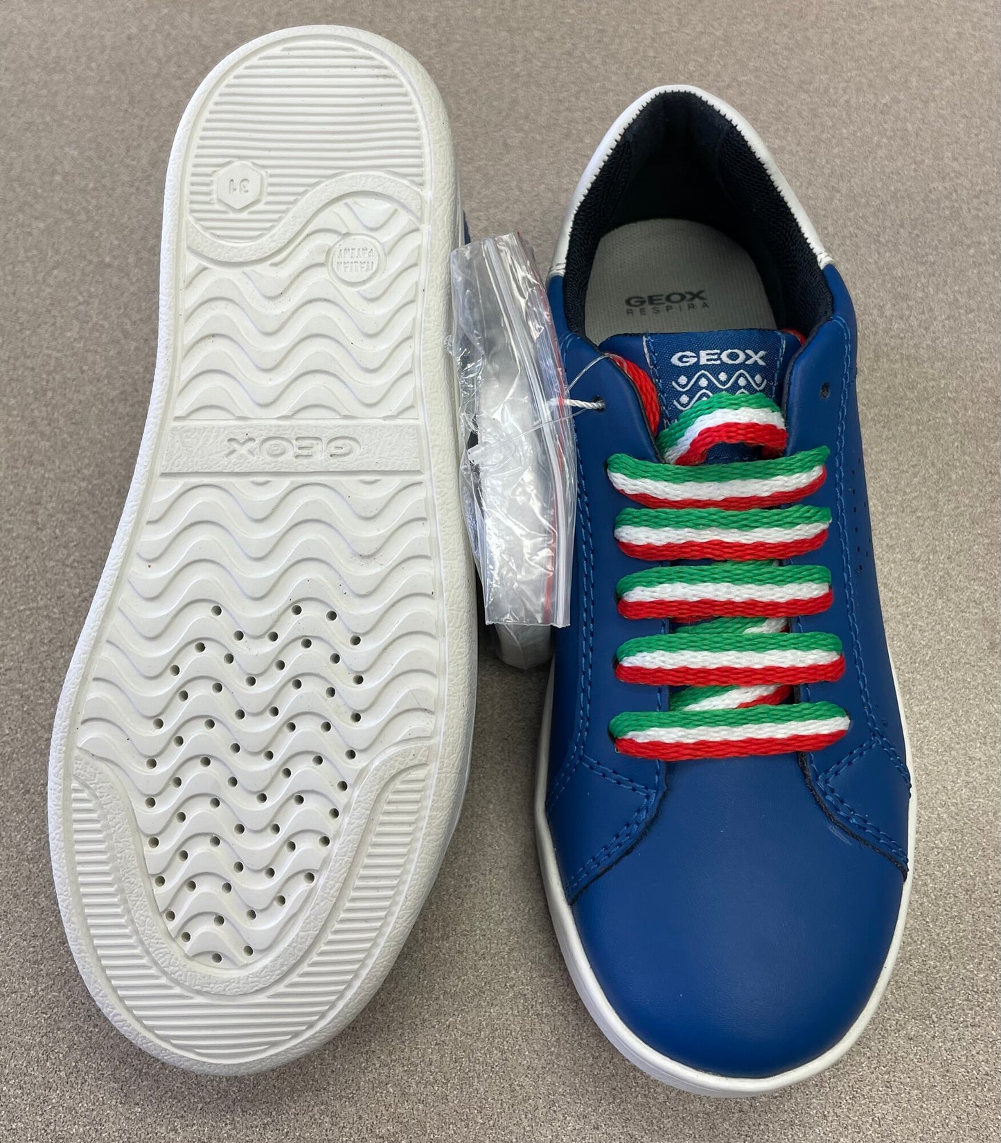 Blue  Geox Italy Lace Ups, 13Y