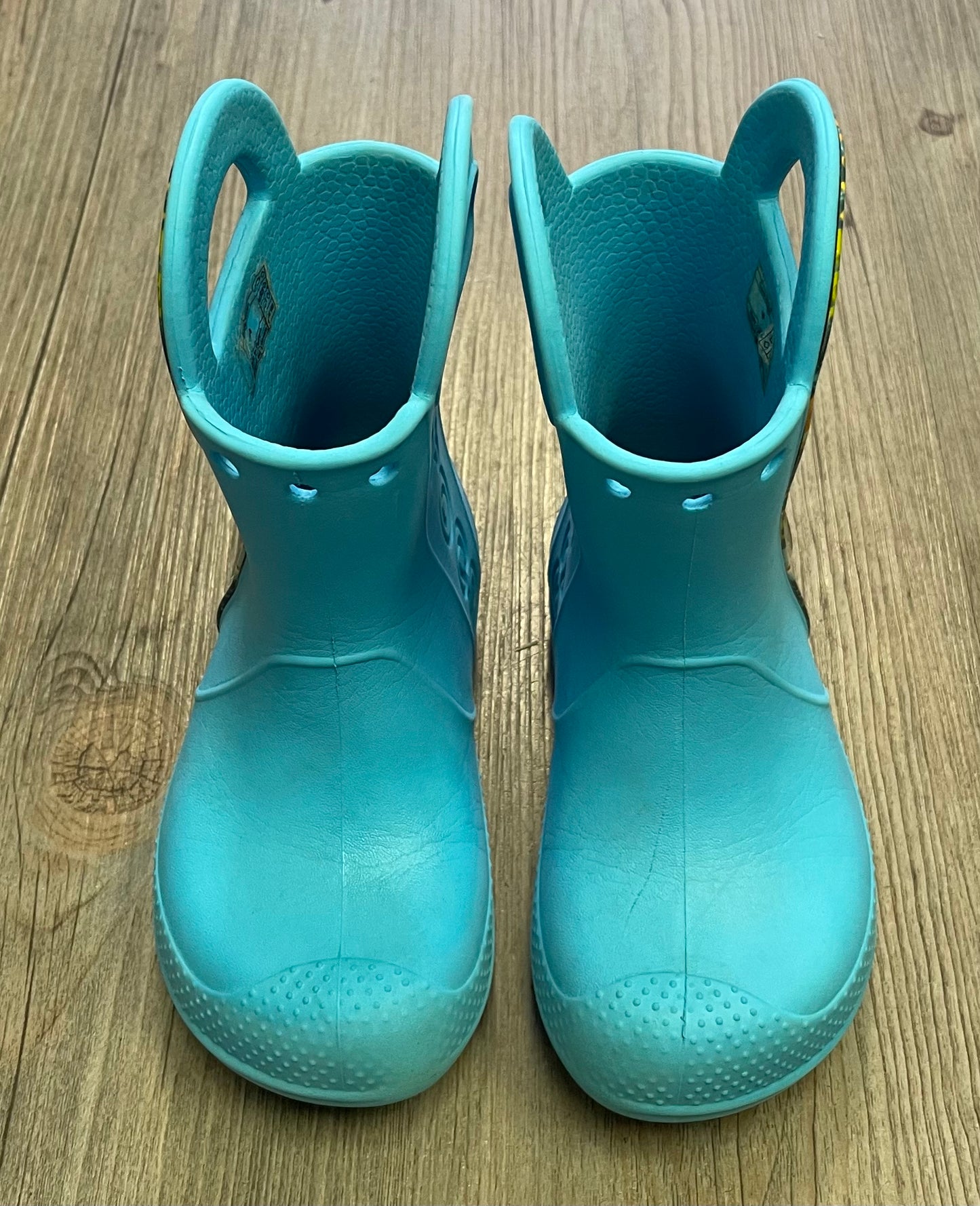 Blue  Crocs Rain Boots Sealife, 8T