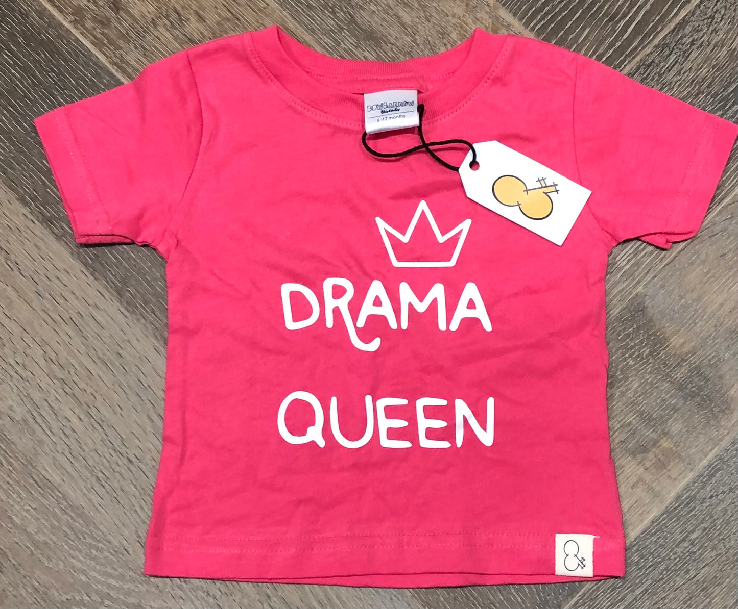Pink  Bow & Arrow Tee, 6-12M