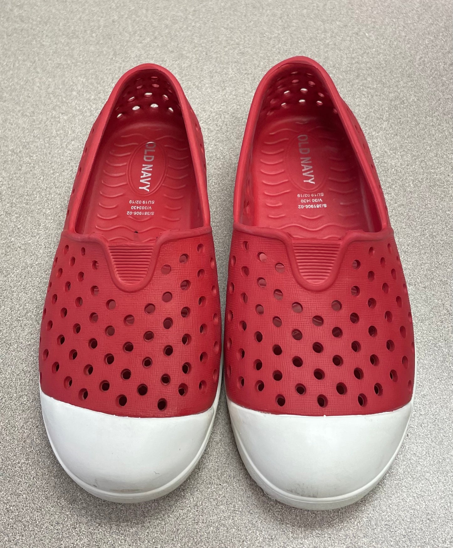 Red  Old Navy Perforated Shoes, 10T