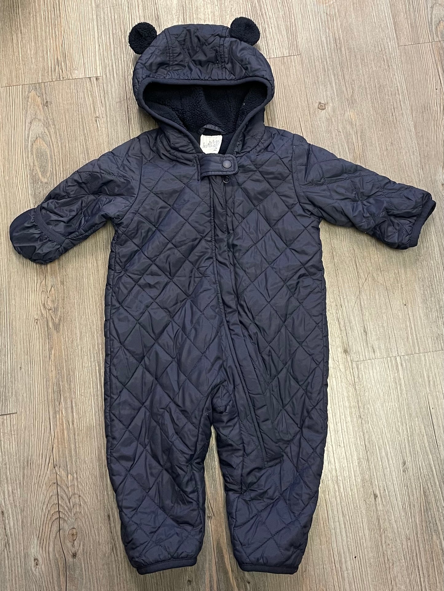 Navy  Uniqlo Quilted Onepiece, 3-6M