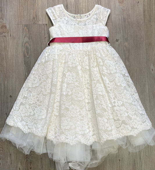 White  Davids Bridal Dress, 4Y