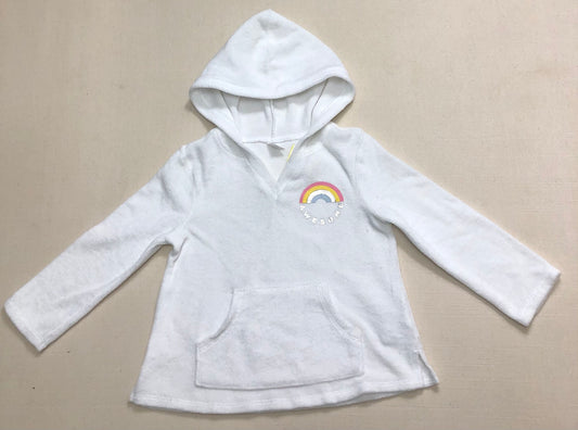 White  Old Navy Hoodedcover Up, 4Y