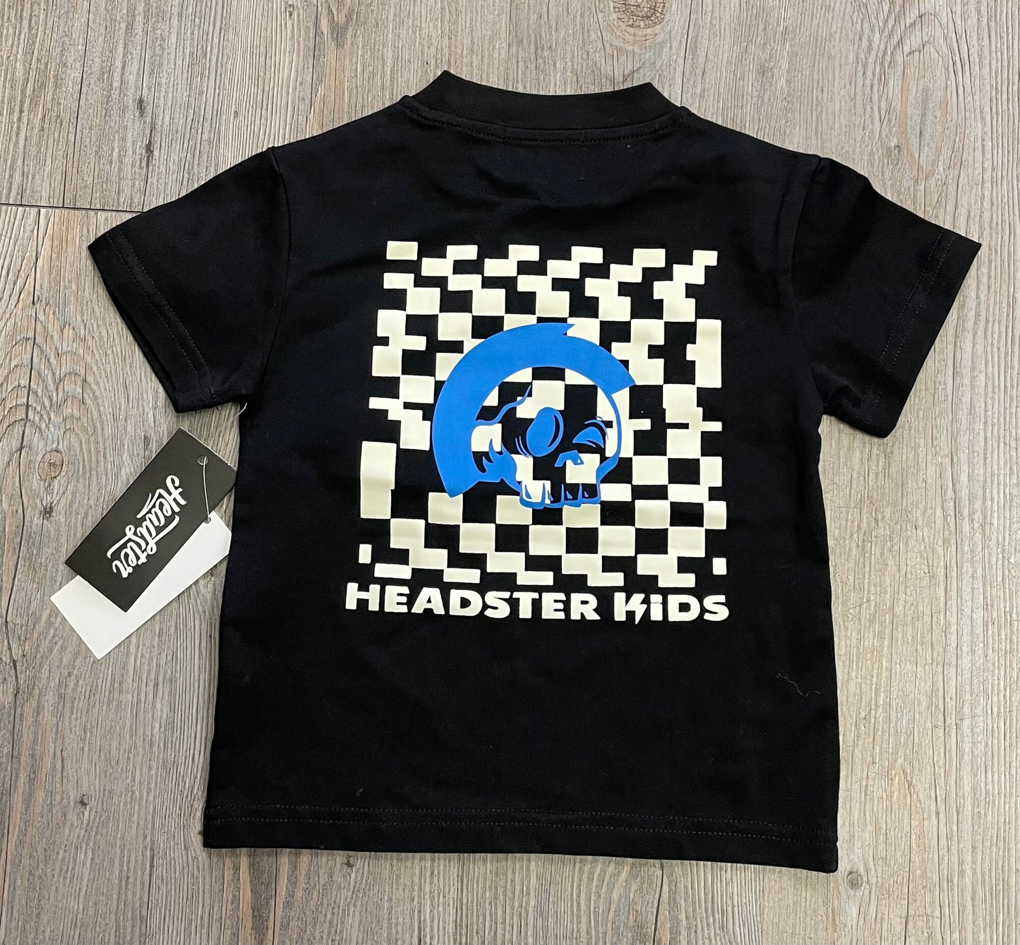 Black  Headster Kids Tee, 2Y