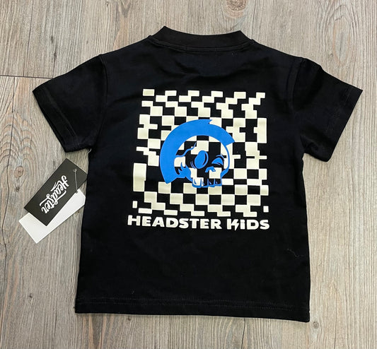 Black  Headster Kids Tee, 2Y