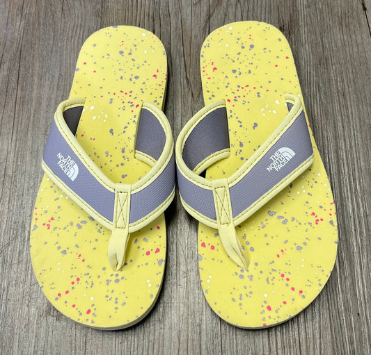 Yellow  Northface Flip Flop, 1Y