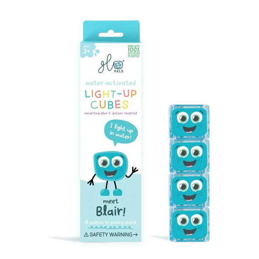 Blue Glo Pals Blair! Light-Up Cubes, 4 Cubes Per Box