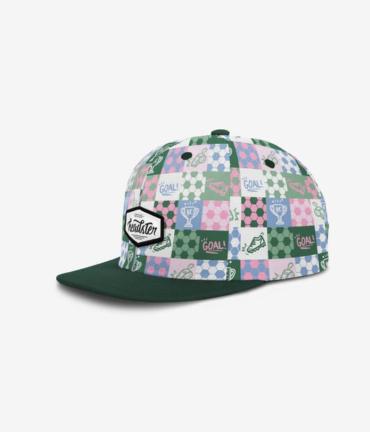 White Headster Goal Getter Snapback, 56CM