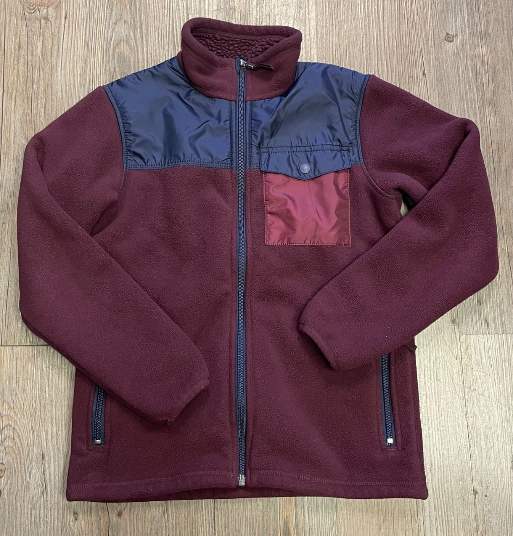 Maroon MEC Fleece Zip Jacket, 8Y