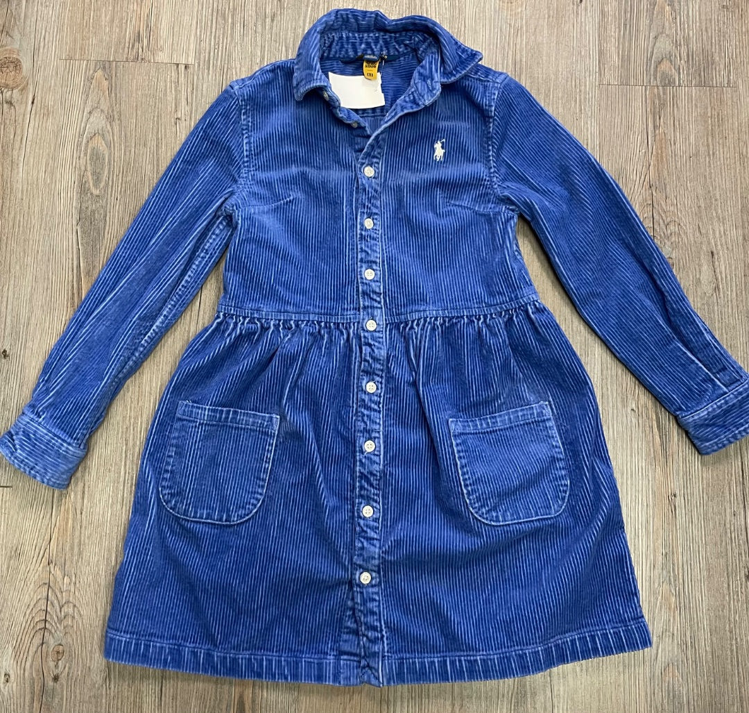 Blue Polo Ralph Lauren Long Sleeve Corduroy, 8Y