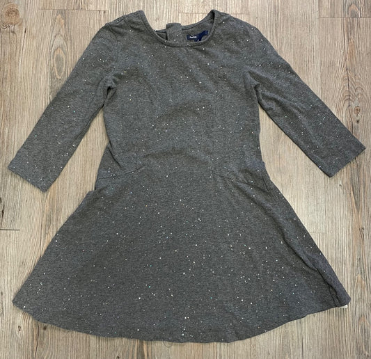 Grey Gap Long Sleeve Dress, 8Y
